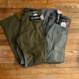 Wrangler Men's Cargo Pants - Green and Gray